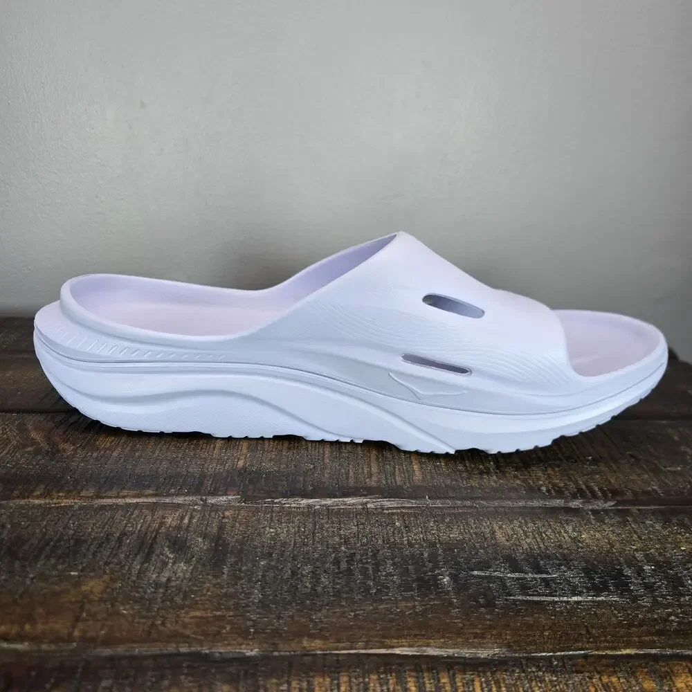 NEW HOKA One One Ora Recovery Slides 3 Mens Size 14 Beach Sandals Purple